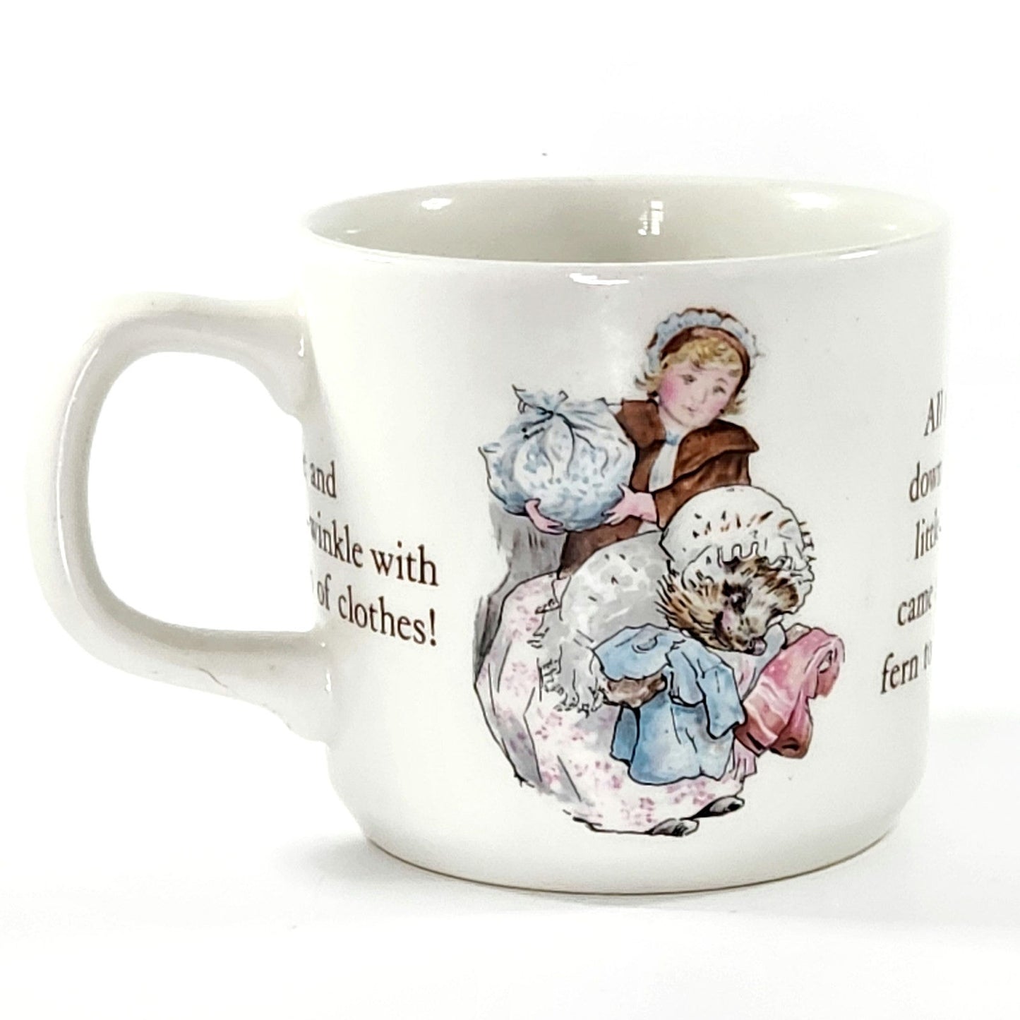 Vintage 1990s Wedgwood Beatrix Potter Peter Rabbit Plate & Mrs. Tiggy-Winkle Mug | Kids Home