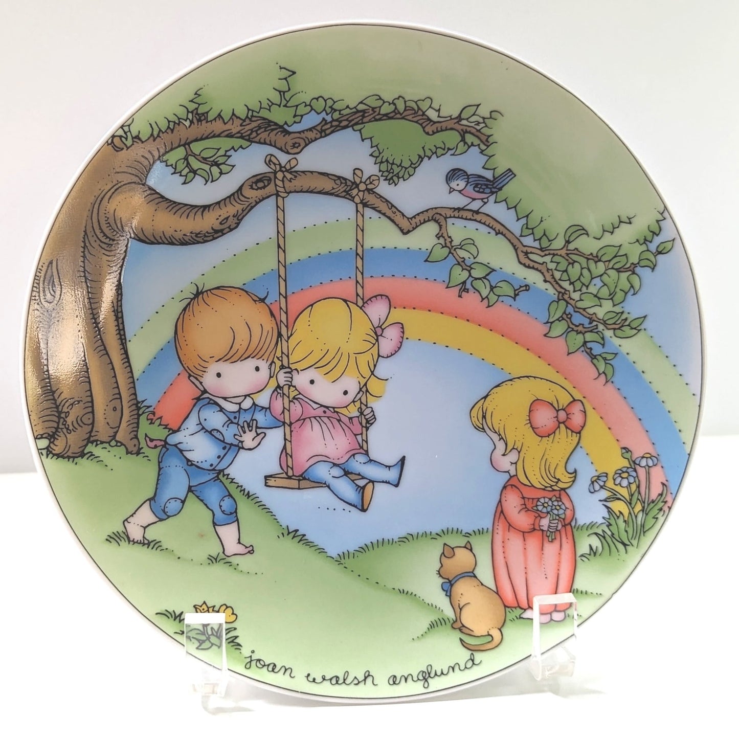 1981 Joan Walsh Anglund “Make Each Day A Rainbow” Collectible Plate